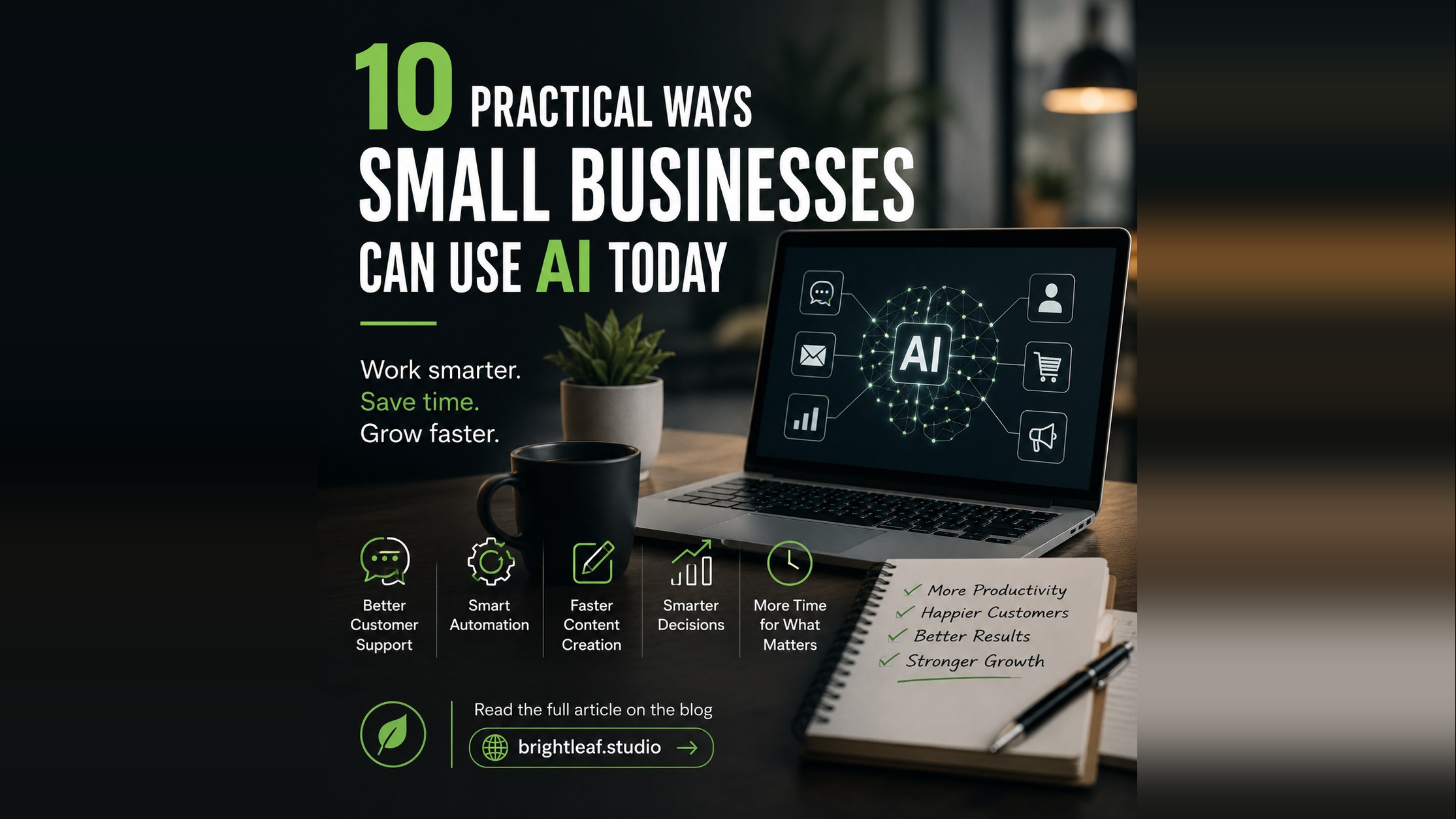 10 Practical Ways Small Businesses Can Use AI Today